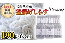 釜揚げしらす丼の素 2人前×6パック (茨城県共通返礼品 北茨城市) しらす 釜揚げしらす 茨城県[BV002sa]