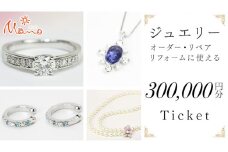 ジュエリーチケット 30万円分 指輪 ギフト  ファッションリング 贈り物 リング アクセサリー オーダージュエリー リフォーム リペア 桜川市 [AH081sa]