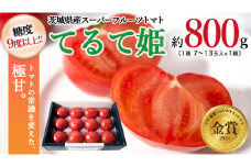 《 テレビで紹介 》【 2026年収穫分 先行予約 】 糖度9度以上 スーパーフルーツトマト てるて姫 小箱 約800g × 1箱 【7〜13玉/1箱】 フルーツトマト ブランドトマト 野菜 ギフト 贈答 青空レストラン アド街ック天国 グッドモーニング 黄金のワンスプーン [BC065sa]