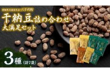 干納豆 詰め合わせ 大満足 セット 【茨城県共通返礼品／八千代町】 3種 おやつ おつまみ ドライナットウ ドライ納豆 ほし納豆 ベジタリアン 手軽 栄養 健康食品 [DW003sa]