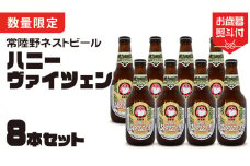 【 お歳暮熨斗付 】 常陸野ネストビール 桜川市限定 ハニーヴァイツェン 8本 セット ビール クラフトビール ネストビール 木内酒造  はちみつ 限定 [CJ015sa]