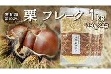 栗 フレーク 1kg（250g×4袋） 栗 くり パウダー 粉末 焼き菓子 お菓子 手作り 材料 和栗 自然 果物 フルーツ 茨城県産 [EK007sa]