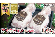 【お中元熨斗付き】 筑波ハム アイスバイン 合計 1400g ( 700ｇ × 2個 )  豚すね肉 『常陸の輝き』 茨城県産 ブランド豚 銘柄豚 ( 茨城県共通返礼品 ) 豚 肉 お肉 ドイツ料理 温めるだけ 湯せん [EN019sa]