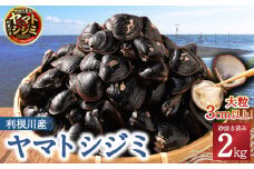 BN-4 神栖の黒宝　漁業者からお届け！利根川産 ヤマトシジミ 2kg 貝 しじみ シジミ 蜆 砂抜き