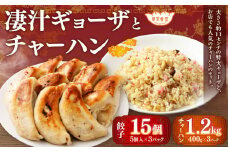 凄汁ギョーザ（15個）とチャーハン（約400g×3パック） 2種 セット 冷凍 餃子 炒飯 ぎょうざ ギョウザ 中華 中華惣菜 点心