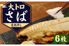 大トロさば文化干し 6枚 鯖 干物 さば