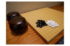 GS-03【 碁盤 】新カヤ 10号 接合盤 セット 卓上 囲碁 将棋 木工品