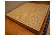 GS-09【 碁盤 】新桂 20号 接合盤 卓上 囲碁 将棋 木工品