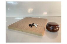 GS-05【 碁盤 】 新桂 10号 接合盤 卓上 セット 囲碁 将棋 木工品