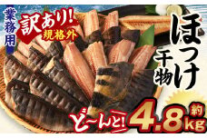 【訳あり規格外】  業務用 ほっけ干物  どーんと! 4.8kg 干物 ホッケ 縞ほっけ ほっけ