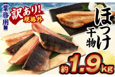 【訳あり規格外】 業務用ほっけ干物 1.9kg