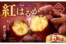 “熟成” 茨城県産 さつまいも 【 紅はるか 】 約5kg （茨城県共通返礼品・行方市産） 芋 いも サツマイモ 野菜 やさい 国産