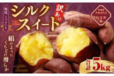 【 訳あり 】“熟成” 茨城県産 さつまいも 【 シルクスイート 】 約5kg （茨城県共通返礼品・行方市産） 芋 いも サツマイモ 野菜 やさい 国産