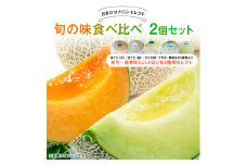 《メロン2種類セット》プロ厳選おまかせで旬の味を食べ比べ