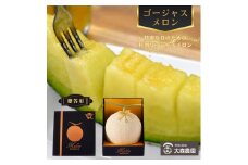 【贈答用】ゴージャスメロン（アールスメロン）６Lサイズ／1玉　約2.5kg