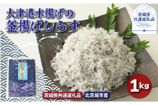 大津港水揚げの釜揚げしらす　1kg（茨城県共通返礼品／北茨城市産）