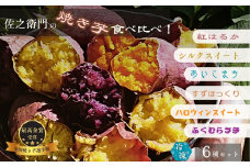 米川農園 佐之衛門 の 焼き芋 6種 食べ比べ セット　Sサイズ8～9本（1㎏程度）冷凍焼き芋 茨城 鉾田 紅はるか シルクスイート あいこまち すずほっくり ハロウィンスイート ふくむらさき 