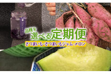 【2月・4月・6月】選べる定期便（さつまいも5kg・ジャム・メロン）