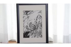 絵画「題名：海の植物」