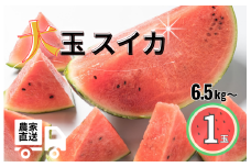 大玉スイカ　1玉（6.5kg以上）