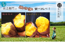 米川農園  佐之衛門 の 焼き芋 食べ比べセット【 紅はるか （400g×2袋）×シルクスイート（400ｇ×2袋）】 計1600g 冷凍 焼きいも 1.6kg 食べ比べ  国産