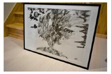 絵画「題名：風木（かぜき）」