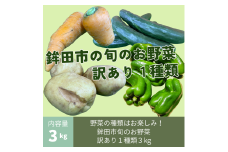 鉾田市旬のお野菜 訳あり（3kg）