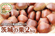 茨城 の 栗 2kg【9月より発送開始】田舎の頑固おやじが厳選！