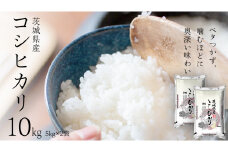 令和6年産 茨城 こしひかり 10kg（5kg×2本） 精米 茨城県 国産 お米 米 コメ 白米 ライス ご飯 おいしい コシヒカリ ごはん 新生活 プレゼント 新生活応援 必要なもの 便利 おすすめ 消耗品 一人暮らし 二人暮らし 必要