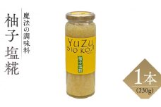 【 魔法の調味料 】 柚子 塩糀 ( 230g × 1本 )ビタミンの宝庫 塩麹 塩こうじ 麹 ゆず 料理 調味料 発酵 農創 ビタミン  肉 魚 野菜 ドレッシング スープ