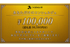 あなただけのコンシェルジュ10万円（商品代金30,000円分）