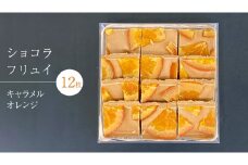ショコラフリュイ キャラメルオレンジ 12枚 チョコレート チョコ スイーツ デザート 高級 ギフト 贈り物 お礼 プレゼント 手土産 お菓子
