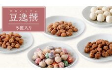 豆逸撰（5個入） お菓子 落花生 豆菓子 味噌 ピーナッツ みそ落花 黒糖落花 きなこ大豆  花咲豆 みそバター落花 おやつ ギフト 贈り物