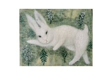 【 限定 1点 】うさぎ･草の褥 絵画 絵 アート アトリエ 飛動庵