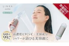 ＼ 数量限定価格！／ LINKA esthé アロマエッセンス ビタミンシャワーフィルター（ライム） リンカ LINKA 美容 美容機器 シャワー お風呂 美容液 シャワーヘッド バスタイム 浄水器 リラックス アロマ