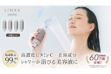 LINKA esthé アロマエッセンス ビタミンシャワーフィルター（4種セット） リンカ LINKA 美容 美容機器 シャワー お風呂 美容液 シャワーヘッド バスタイム 浄水器 リラックス アロマ