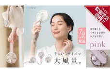 ＼ 数量限定価格！／ 【スピード発送】 LINKA ミニファン 180°（ピンク） リンカ 扇風機 ハンディファン ミニファン 暑さ対策 冷却 冷風 涼しい 夏 卓上 ミニ 送風 ファン 熱中症対策 持ち運び コードレス 充電式 大風量 ハンディー