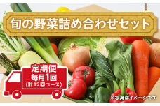田舎の頑固おやじ厳選！【定期便】旬の野菜詰め合わせセット 毎月1回 (計12回コース)
