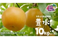 豊水 梨 10kg （20～48玉）【2025年9月より発送開始】（茨城県共通返礼品 [梨]：大子町産） なし 旬 お取り寄せ フルーツ 甘い ジューシー 和梨 時期