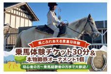 ★ROCKY★ 乗馬体験チケット＆本物蹄鉄オーナメント 体験 チケット 券 乗馬 本物 蹄鉄 オーナメント 馬 うま ウマ 蹄 アクセサリー 子供 大人 初心者 経験者 歓迎 92-C