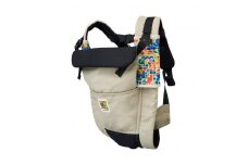 ユーモベビー ５WAYキャリー（ライトベージュ） ベビーキャリー ベビー用品 抱っこ 楽 便利 通気性 振動軽減 はっ水 撥水 メッシュ 汚れにくい 乾きやすい ピロー ガーゼ 防水 赤ちゃん ベビー 74-AL