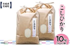 604 茨城県産コシヒカリ 10kg(5kg×2袋)【株式会社桝味】