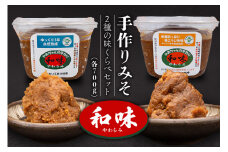 166手作りみそ「和味～やわらみ～」Bセット （700g×2種）