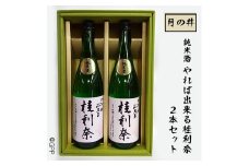 日本酒 純米酒 ガルパン 720ml 2本 セット 月の井 コラボ 大洗 地酒 ガールズ＆パンツァー 桂利奈