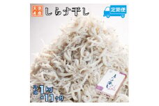定期便 しらす干し (1kg×11か月) 天然 ふっくら 大洗 名産 しらす シラス 魚 さかな 魚介 離乳食