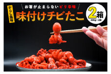 味付けチビたこ からし風味 800ｇ 2箱 やまさん商店 たこ 蛸 ピリ辛 ちびだこ つまみ 珍味 