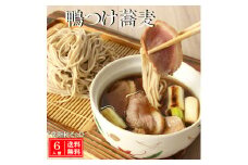 常陸 秋そば 6人前 鴨つけ蕎麦 手打ち 国産 生 そば 蕎麦 鴨 カモ 鴨肉 鴨汁
