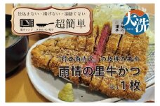 【楽ちん 冷凍牛かつ】多くの名作を残した「野口雨情氏」の故郷の牛肉「雨情の里牛」の牛かつ×1 油調済み 個包装 おかず 惣菜 時短 簡単 クックファン