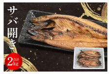サバ 干物 2kg 箱詰め 鯖 開き 半身 ひもの 大洗町 焼魚 焼き魚 魚 魚介 海鮮 海産物 冷凍 工場直送 おかず おつまみ
