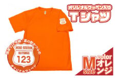 オリジナルワッペン入りTシャツ(オレンジ)　Мサイズ (AF018)